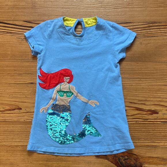 Boden Other - Light blue mermaid embroidered short sleeve toddler dress‎ SIZE 2T
